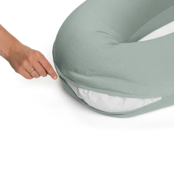 Doomoo Softy Tetra Voedingskussenhoes Jersey Green Outlet