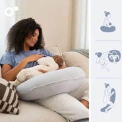 Doomoo Voedingskussen Twisty 2-in-1 - Petals Latte Sale