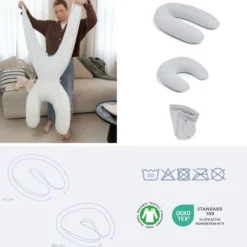 Doomoo Voedingskussen Twisty 2-in-1 - Petals Latte Sale