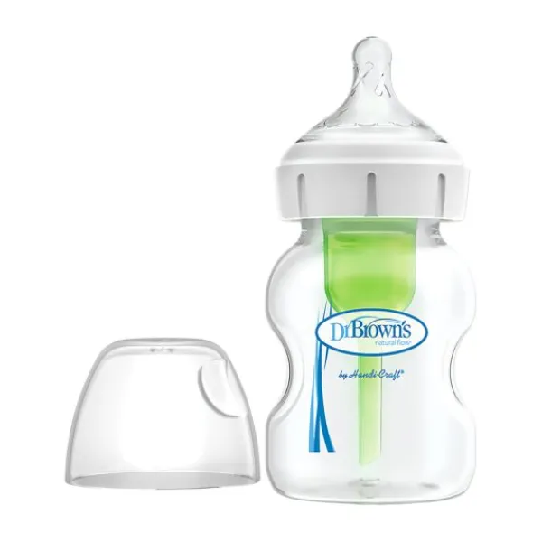 Dr. Brown's Dr. Brown’s Babyfles Brede Hals Glas - Options+ - 150 ml Outlet