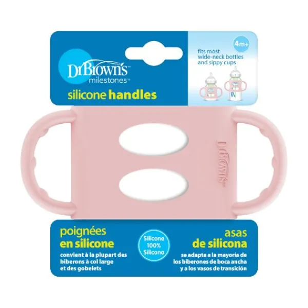 Dr. Brown's Brede Halsfles Handgrepen Roze Online