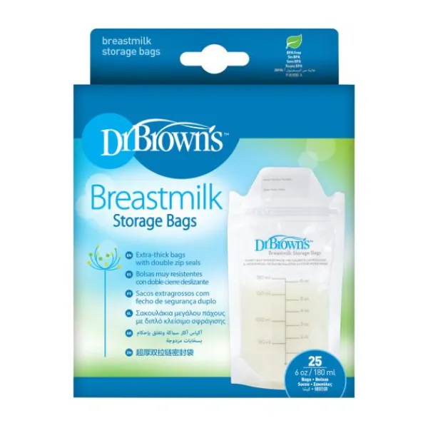 Dr. Brown's Dr. Brown’s Moedermelk Bewaarzakjes 25 Stuks Hot