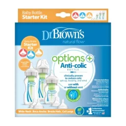 Dr. Brown's Options+ Anti-colic Startpakket Brede Halsfles Discount