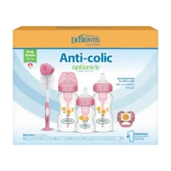 Dr. Brown's Options+ Giftset - Brede Hals - Roze Outlet