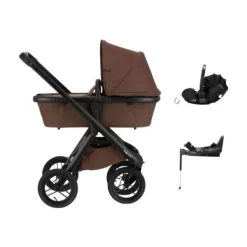Dubatti One E6 Kinderwagen Dark Brown / Walnut Brown | Dubatti by Römer Autostoeltje Babysafe Pro | Vario Base 5Z Outlet
