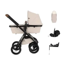 Dubatti One E6 Kinderwagen Dark Brown / Walnut Brown | Dubatti by Römer Autostoeltje Babysafe Pro | Vario Base 5Z Outlet
