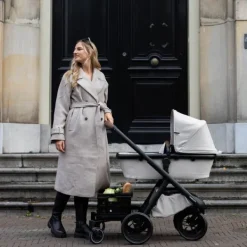 Dubatti One E6 Kinderwagen Dark Brown / Walnut Brown | Dubatti by Römer Autostoeltje Babysafe Pro | Vario Base 5Z Outlet