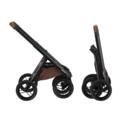 Dubatti One E6 Kinderwagen Dark Brown / Walnut Brown | Dubatti by Römer Autostoeltje Babysafe Pro | Vario Base 5Z Outlet