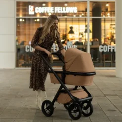 Dubatti One E6 Kinderwagen Dark Brown / Walnut Brown | Dubatti by Römer Autostoeltje Babysafe Pro | Vario Base 5Z Outlet