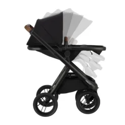 Dubatti One E6 Kinderwagen Dark Brown / Walnut Brown | Dubatti by Römer Autostoeltje Babysafe Pro | Vario Base 5Z Outlet