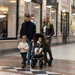 Dubatti One E6 Kinderwagen Dark Brown / Walnut Brown | Dubatti by Römer Autostoeltje Babysafe Pro | Vario Base 5Z Outlet