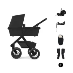 Dubatti Two E2 Kinderwagen Bundel - Pitch Black / Black / Black Online