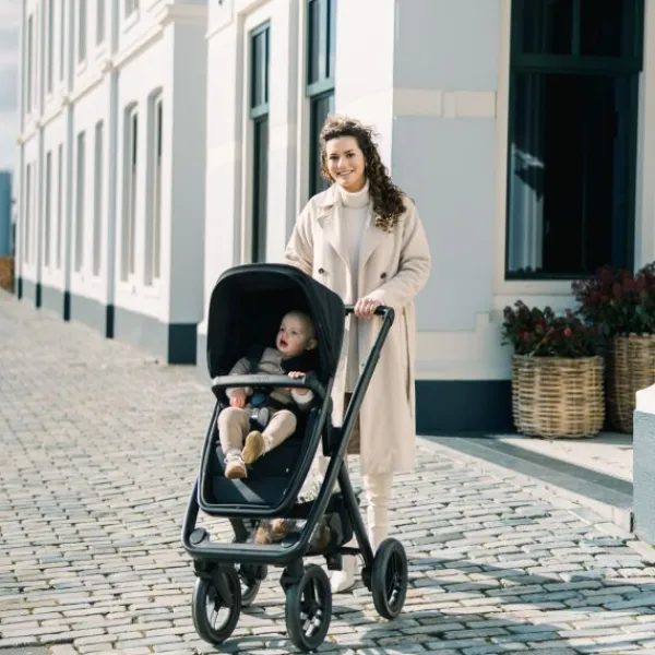 Dubatti Two E2 Kinderwagen Bundel - Pitch Black / Black / Black Online