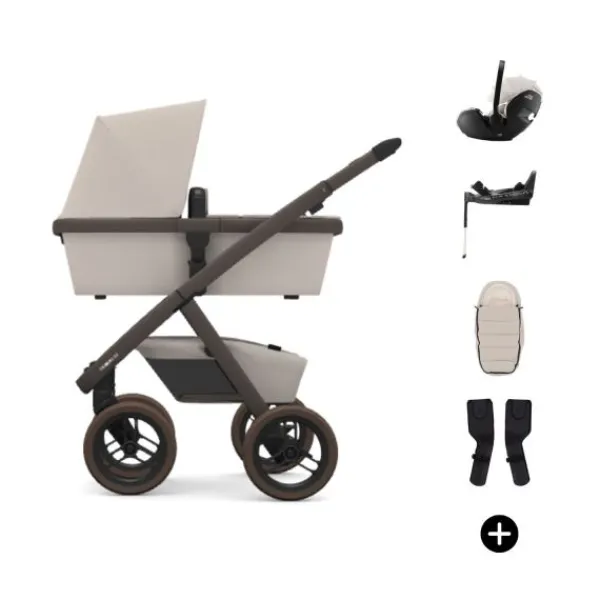 Dubatti Two E2 Kinderwagen Bundel - Pitch Black / Black / Black Online