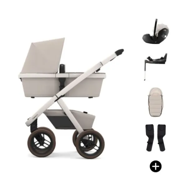 Dubatti Two E2 Kinderwagen Bundel - Pitch Black / Black / Black Online