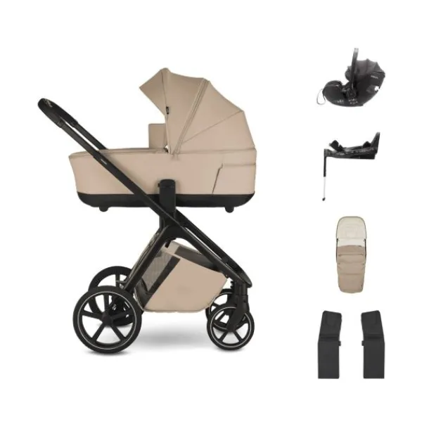 Easywalker Zoey Kinderwagen Bundel - Almond Taupe | Dubatti by Römer Baby-Safe Pro - Pitch Black Discount