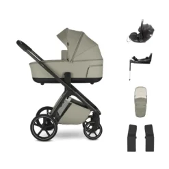 Easywalker Zoey Kinderwagen Bundel - Almond Taupe | Dubatti by Römer Baby-Safe Pro - Pitch Black Discount