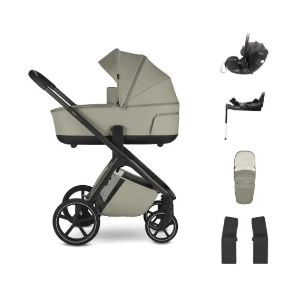 Easywalker Zoey Kinderwagen Bundel - Almond Taupe | Dubatti by Römer Baby-Safe Pro - Pitch Black Discount