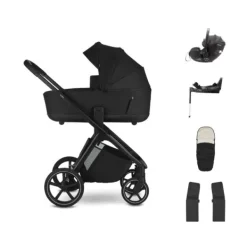 Easywalker Zoey Kinderwagen Bundel - Almond Taupe | Dubatti by Römer Baby-Safe Pro - Pitch Black Discount