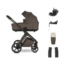 Easywalker Zoey Kinderwagen Bundel - Almond Taupe | Dubatti by Römer Baby-Safe Pro - Pitch Black Discount