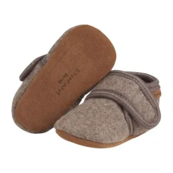 En Fant Baby Wool Slippers - Walnut - Maat 21/22 Sale