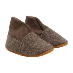 En Fant Wool Slippers Rib - Walnut - Maat 19/20 Best