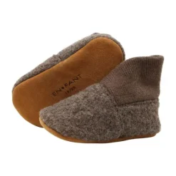 En Fant Wool Slippers Rib - Walnut - Maat 19/20 Best