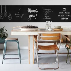 Estahome Krijtbord Magneetbehang - 0,53 x 5,6 m - Zwart Clearance