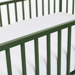Europe Baby Liam Babybed Metaal Dark Green 60 x 120 cm Groen