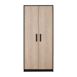 Europe Baby Nova Kledingkast 2-Deurs Zwart Eiken Clearance