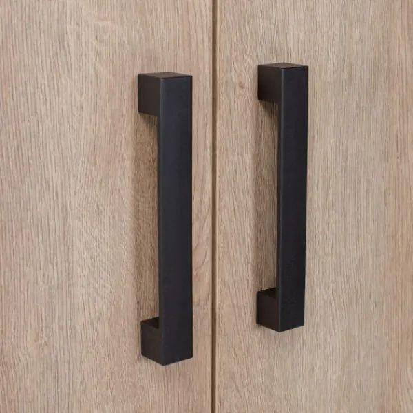 Europe Baby Nova Kledingkast 2-Deurs Zwart Eiken Clearance