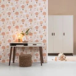 Europe Baby Olivia II Bureau - Oatmeal / Walnoot - Retro Clearance