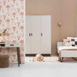 Europe Baby Olivia II Bureau - Oatmeal / Walnoot - Retro Clearance