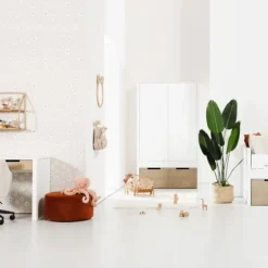 Europe Baby Ralph Kinderkamer Wit / Accent Hout Look | Bed 90 x 200 cm + Bureau New