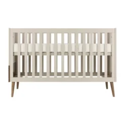Europe Baby Sev Babykamer Oatmeal/Walnoot | Ledikant 60x120 + Commode Online