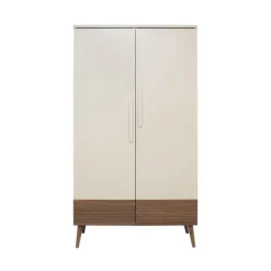 Europe Baby Sev Babykamer Oatmeal/Walnoot | Ledikant 60x120 + Commode Online