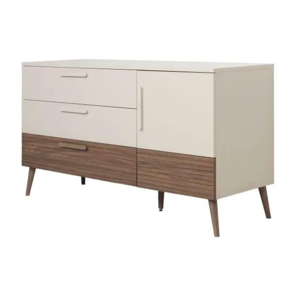 Europe Baby Sev XL Commode - Oatmeal/Walnoot New