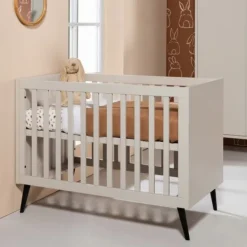 Europe Baby Sterre Babybed - Oatmeal / Zwart - 60 x 120 cm Clearance