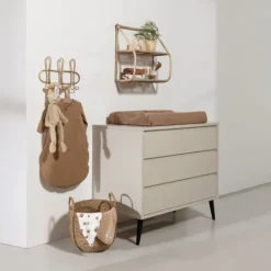 Europe Baby Sterre Commode - Oatmeal / Zwart Best