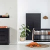 Europe Baby Vittoria III Babykamer Zwart | Bed 70 x 140 cm + Commode Outlet