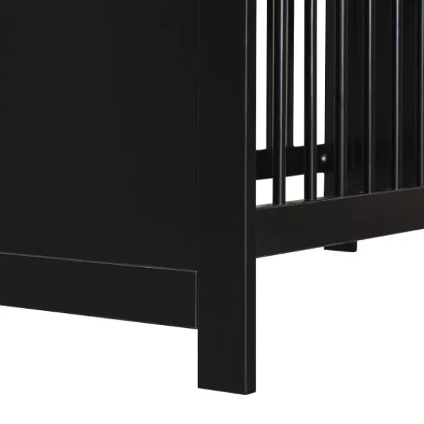 Europe Baby Vittoria III Babykamer Zwart | Bed 70 x 140 cm + Commode Outlet