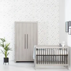 Europe Baby Vittoria Kledingkast Grijs / Zwart 2-Deurs Discount