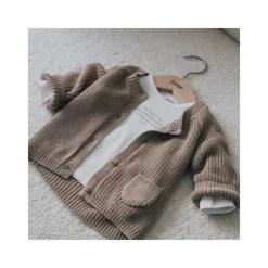 Feetje The Magic is in You Vestje Gebreid - Mt. 56 - Taupe Clearance