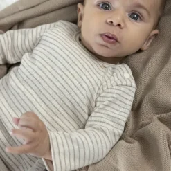 Feetje The Magic is in You Rib Longsleeve Met Streep – Mt. 50 – Taupe Melange New