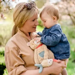 Fehn Activity Knuffelbeer - Bruno - Beige Hot