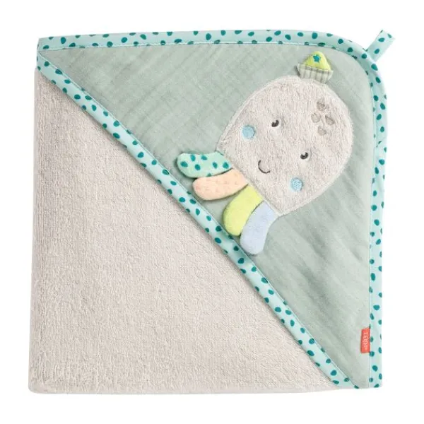 Fehn Badcape met Capuchon - Octopus - 80x80 cm