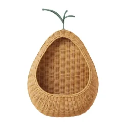 Ferm Living Gevlochten Wandmand Pear - Natural Clearance