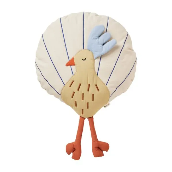 Ferm Living kussen Pauw - Silver Fern/Undyed New