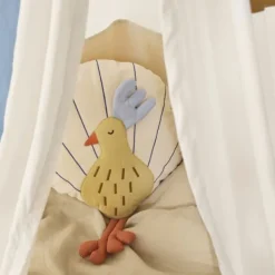 Ferm Living kussen Pauw - Silver Fern/Undyed New