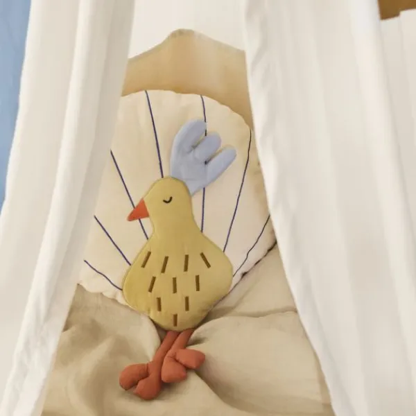 Ferm Living kussen Pauw - Silver Fern/Undyed New